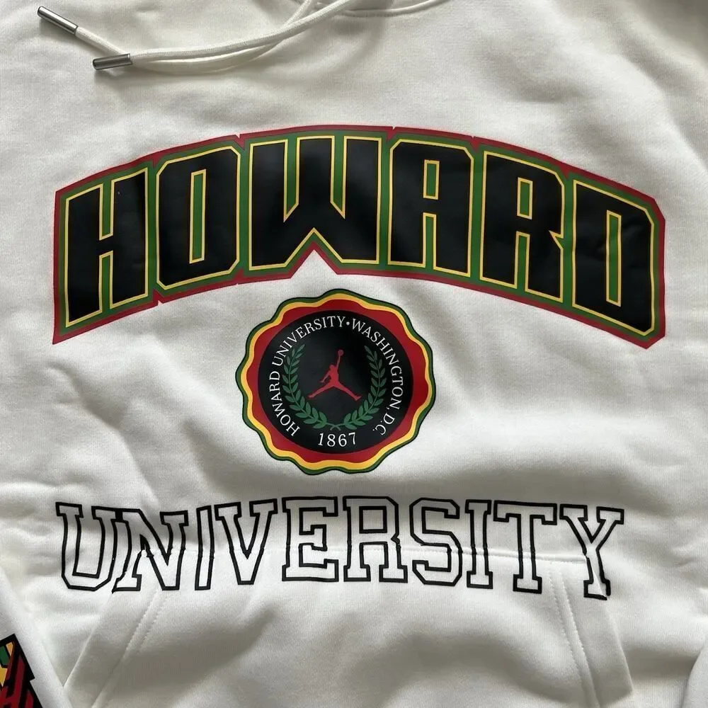 Jordan Men’s Size Large DC Howard University Fleece Hoodie HJ5908-133 NWT